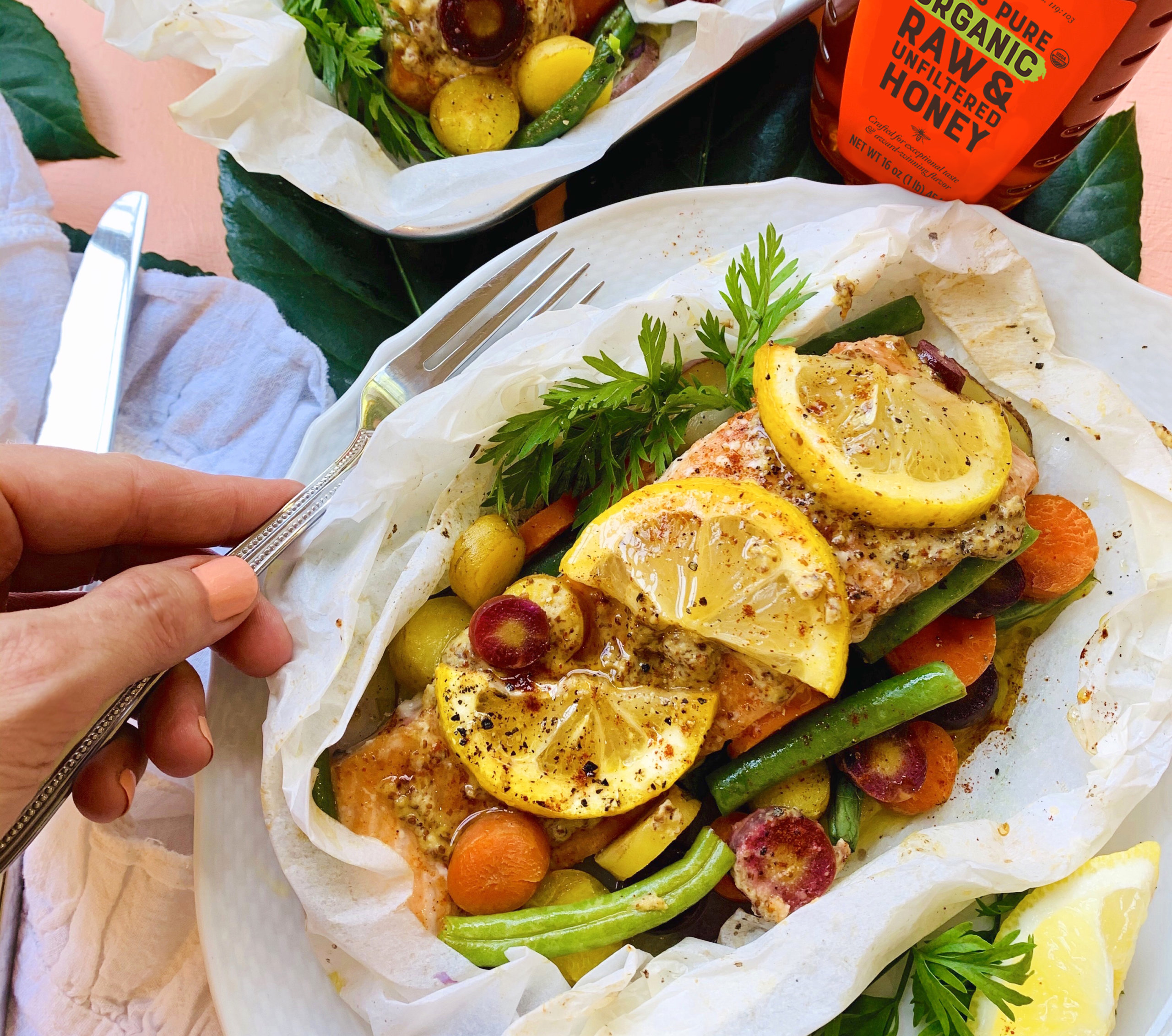No-Fuss Lemon Salmon With Veggies - Nature Nate's